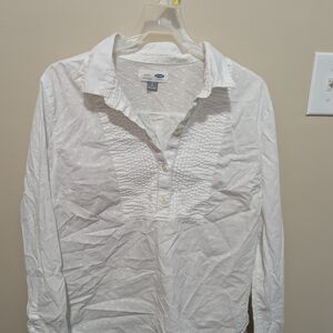 Old Navy White Casual Shirt